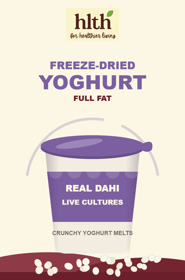 HLTH Yogurt Powder 60 g pack — freeze-dried Himalayan cow milk dahi